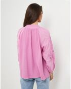 Chemise 100% Lin Ambre rose