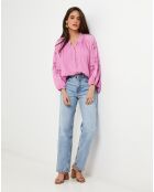Chemise 100% Lin Ambre rose