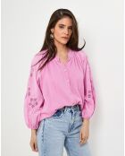 Chemise 100% Lin Ambre rose