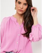 Chemise 100% Lin Ambre rose