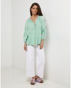 Chemise 100% Lin Ambre verte