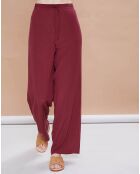 Pantalon en Crêpe de Soie Tiago noir tomate