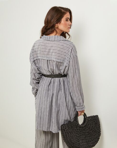 Chemise 100% Lin Veronique grise