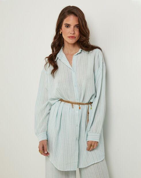 Chemise 100% Lin Veronique menthe