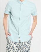 Chemise Regular Fit unie vert d'eau