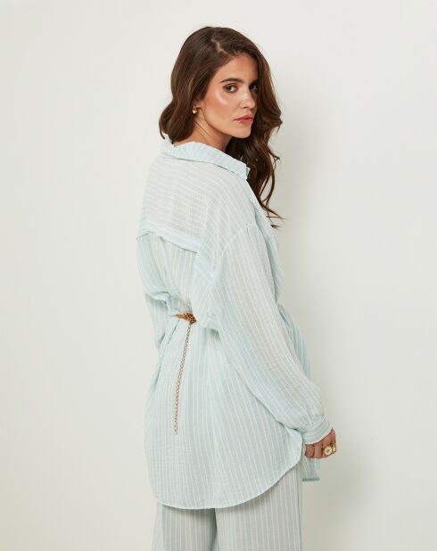 Chemise 100% Lin Veronique menthe