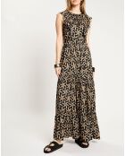 Robe print étoile de mer noire