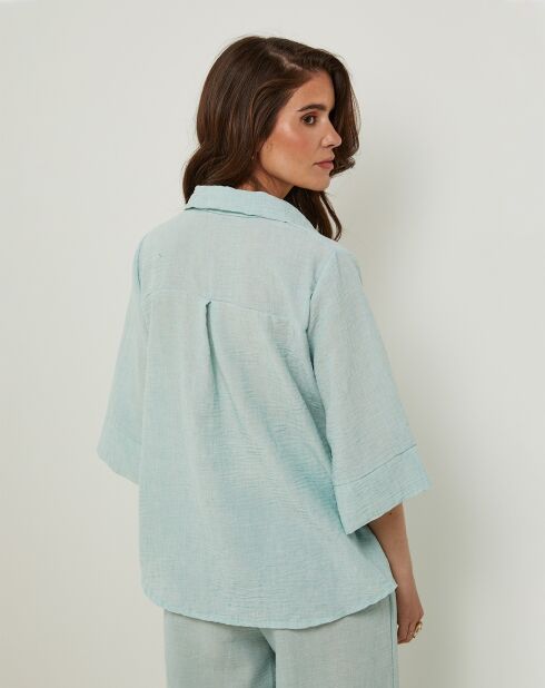 Chemise 100% Lin Jessy menthe
