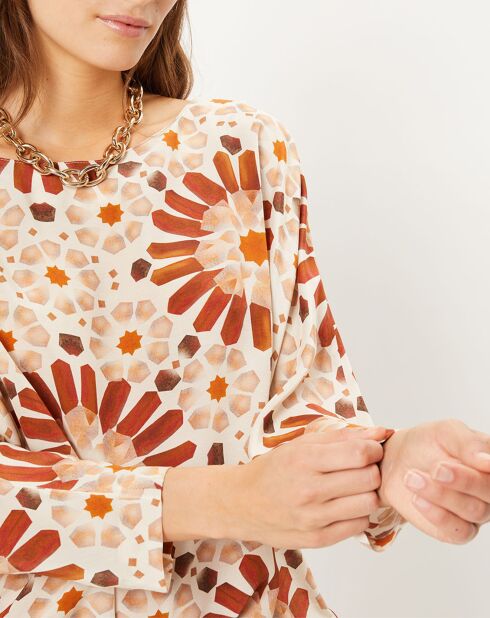 Tunique large Charlie terracotta