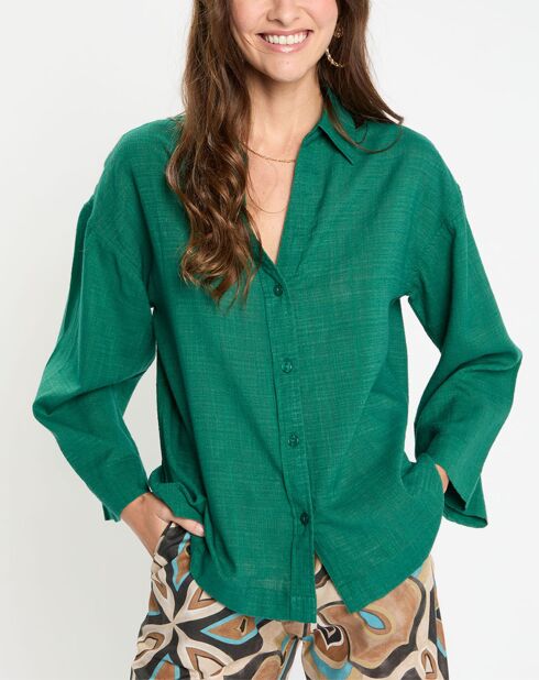 Chemise Olivia verte
