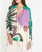 Tunique ample Maggy violette