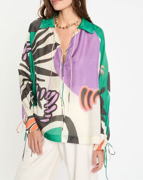 Tunique ample Maggy violette