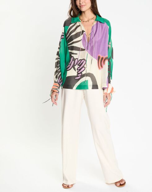 Tunique ample Maggy violette