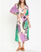 Robe longue Maggy violette