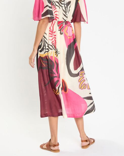 Maxi abito rosa Maggy