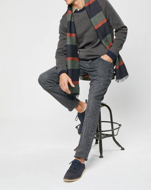 Jean Slim Denim Washed gris