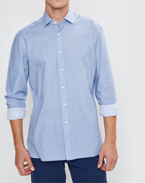 Chemise Slim Fit imprimée Color bleu ciel