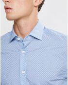Chemise Slim Fit imprimée Color bleu ciel