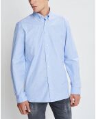 Chemise Slim Fit Fil Coupé imprimée bleue