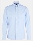 Chemise Slim Fit Fil Coupé imprimée bleue