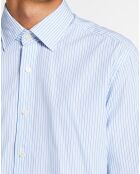 Chemise Slim Fit à rayures  bleue