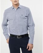Chemise Slim Fit  carreaux bleue