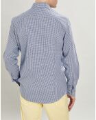 Chemise Slim Fit  carreaux bleue