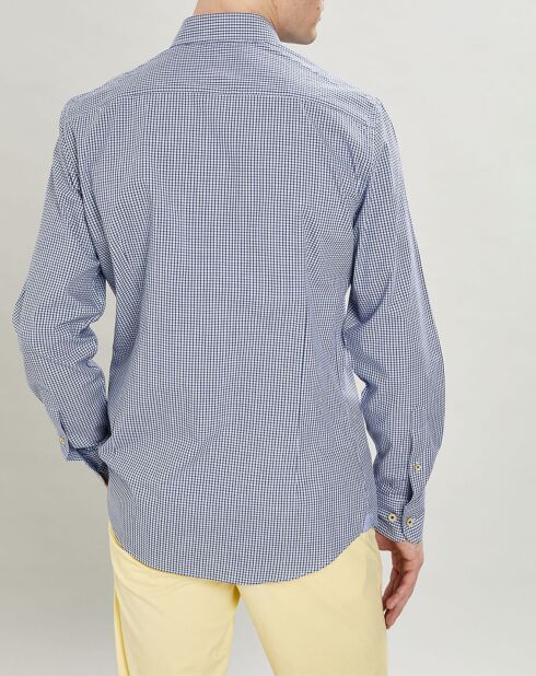 Chemise Slim Fit  carreaux bleue