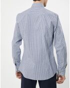 Chemise Slim Fit  carreaux bleue