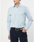 Chemise Slim Fit Oxford bleu clair