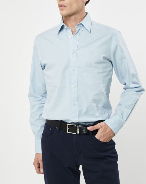 Chemise Slim Fit Oxford bleu clair