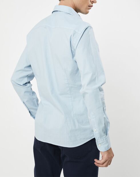 Chemise Slim Fit Oxford bleu clair