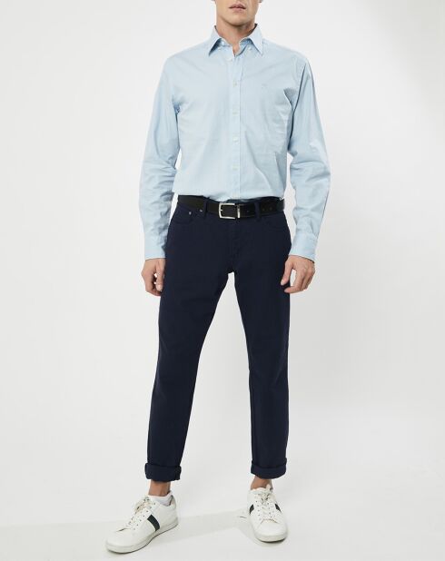 Chemise Slim Fit Oxford bleu clair
