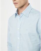 Chemise Slim Fit Oxford bleu clair