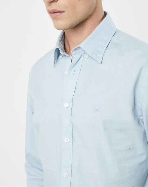 Chemise Slim Fit Oxford bleu clair