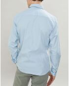 Chemise Slim Fit Oxford bleu clair