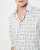 Chemise Classic Fit imprimée vert kaki