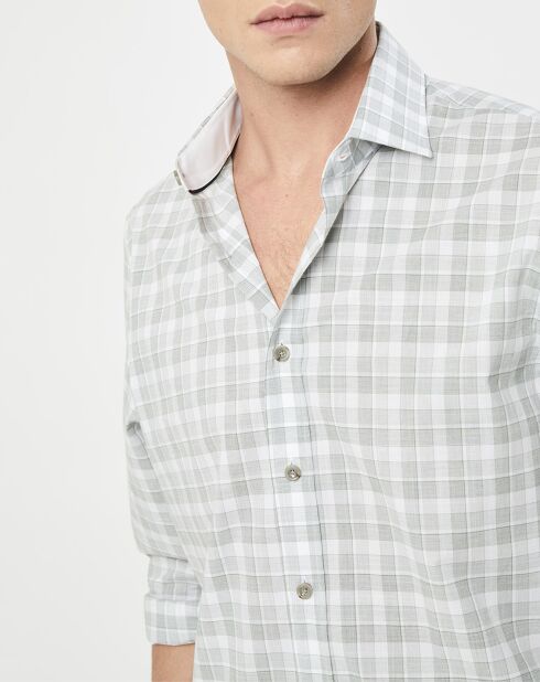 Chemise Classic Fit imprimée vert kaki
