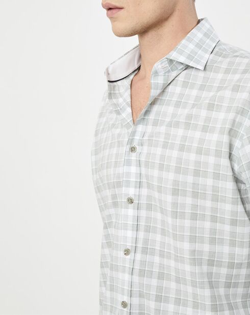 Chemise Classic Fit imprimée vert kaki