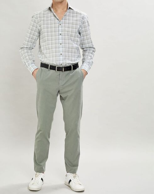 Chemise Classic Fit imprimée vert kaki