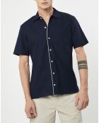 Chemise texturée Slim Fit rib gorg bleu marine