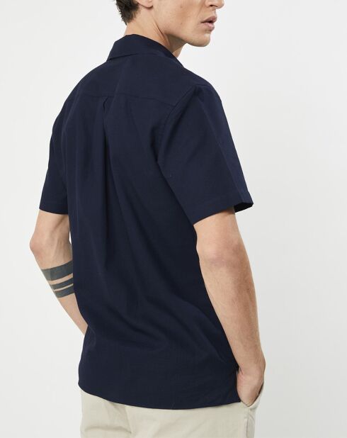 Chemise texturée Slim Fit rib gorg bleu marine