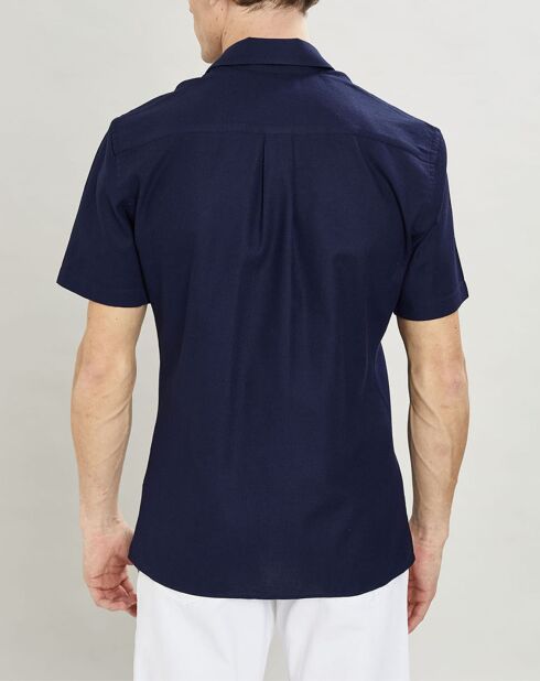 Chemise texturée Slim Fit rib gorg bleu marine