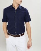 Chemise texturée Slim Fit rib gorg bleu marine