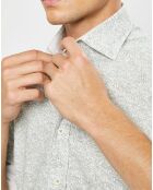 Chemise Slim Fit imprimée beige/kaki