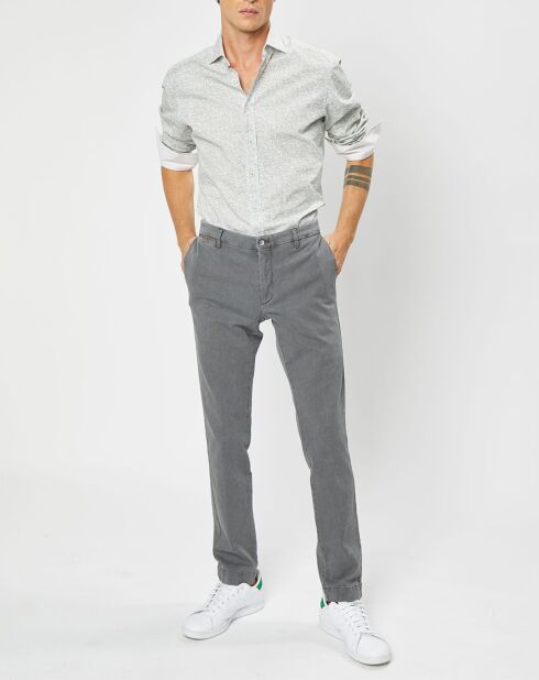 Chemise Slim Fit imprimée beige/kaki