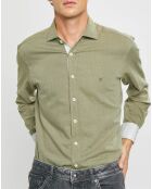 Chemise Slim fit Trim Twil Sport kaki