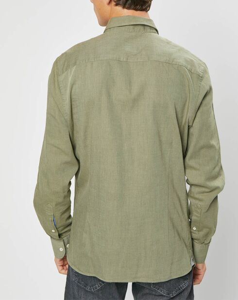 Chemise Slim fit Trim Twil Sport kaki