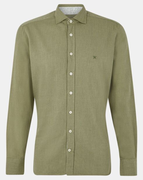 Chemise Slim fit Trim Twil Sport kaki