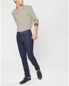 Chemise Slim Fit en Laine mélangée beige